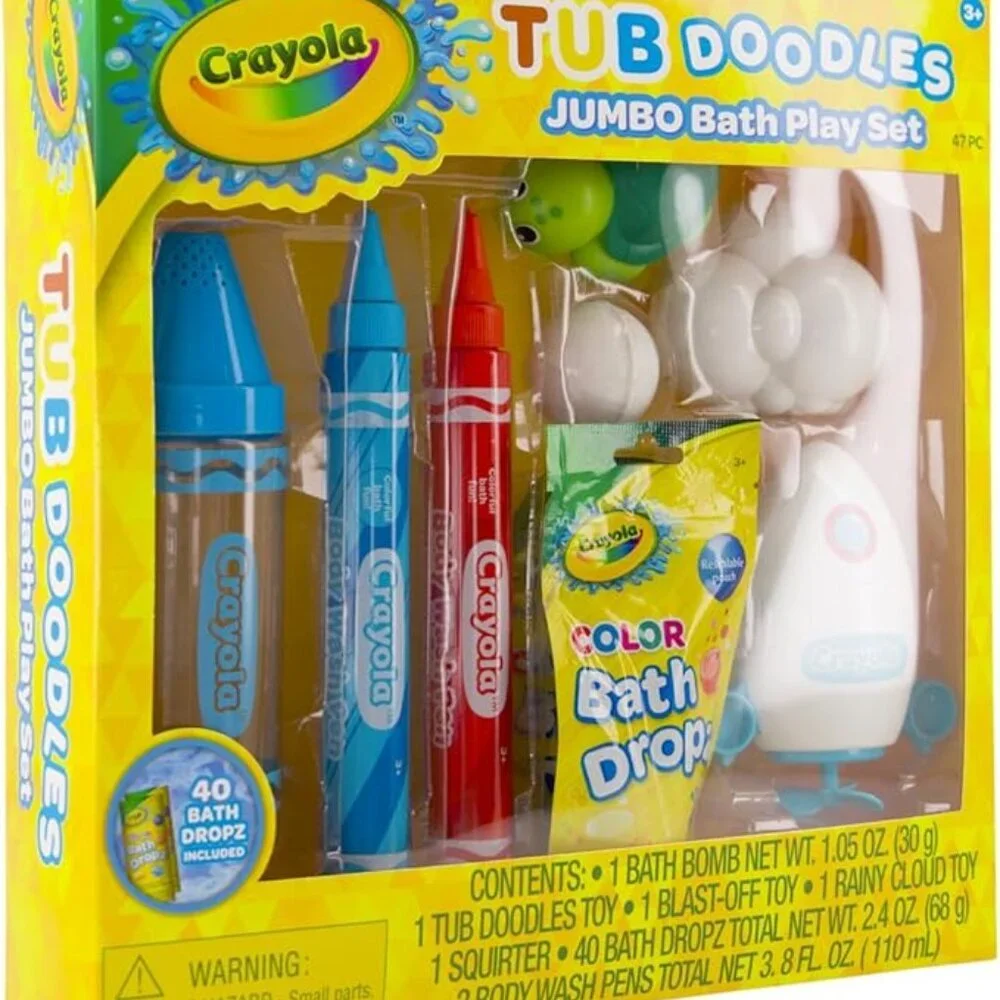 Crayola Children’s Tub Doodle Jumbo Bath Play Set